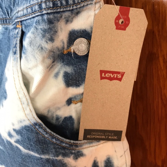 Levi’s Denim Shortalls Indigo Earthy Overdye Size XL - Picture 7 of 12